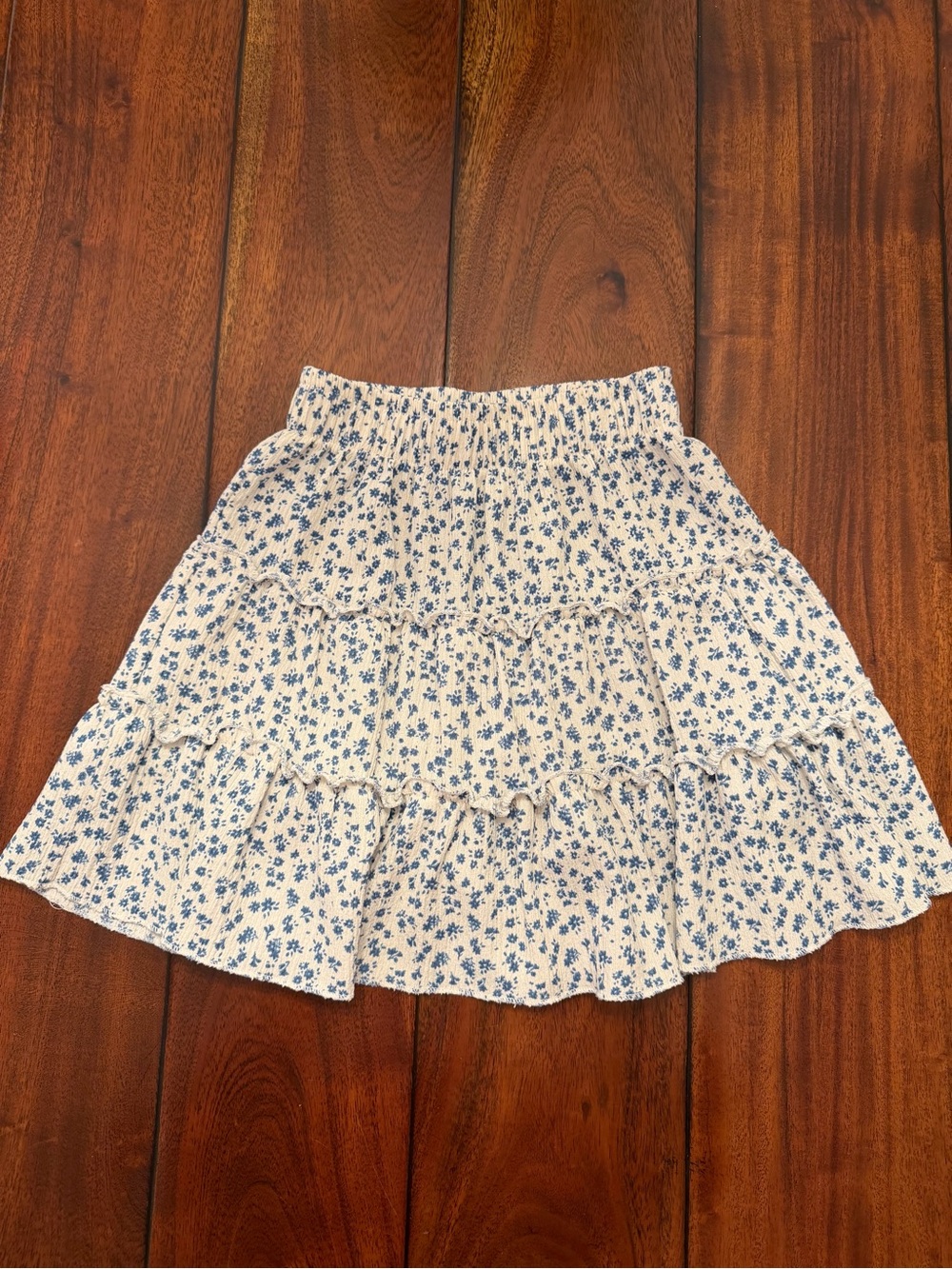 Zara Blue Floral Skirt